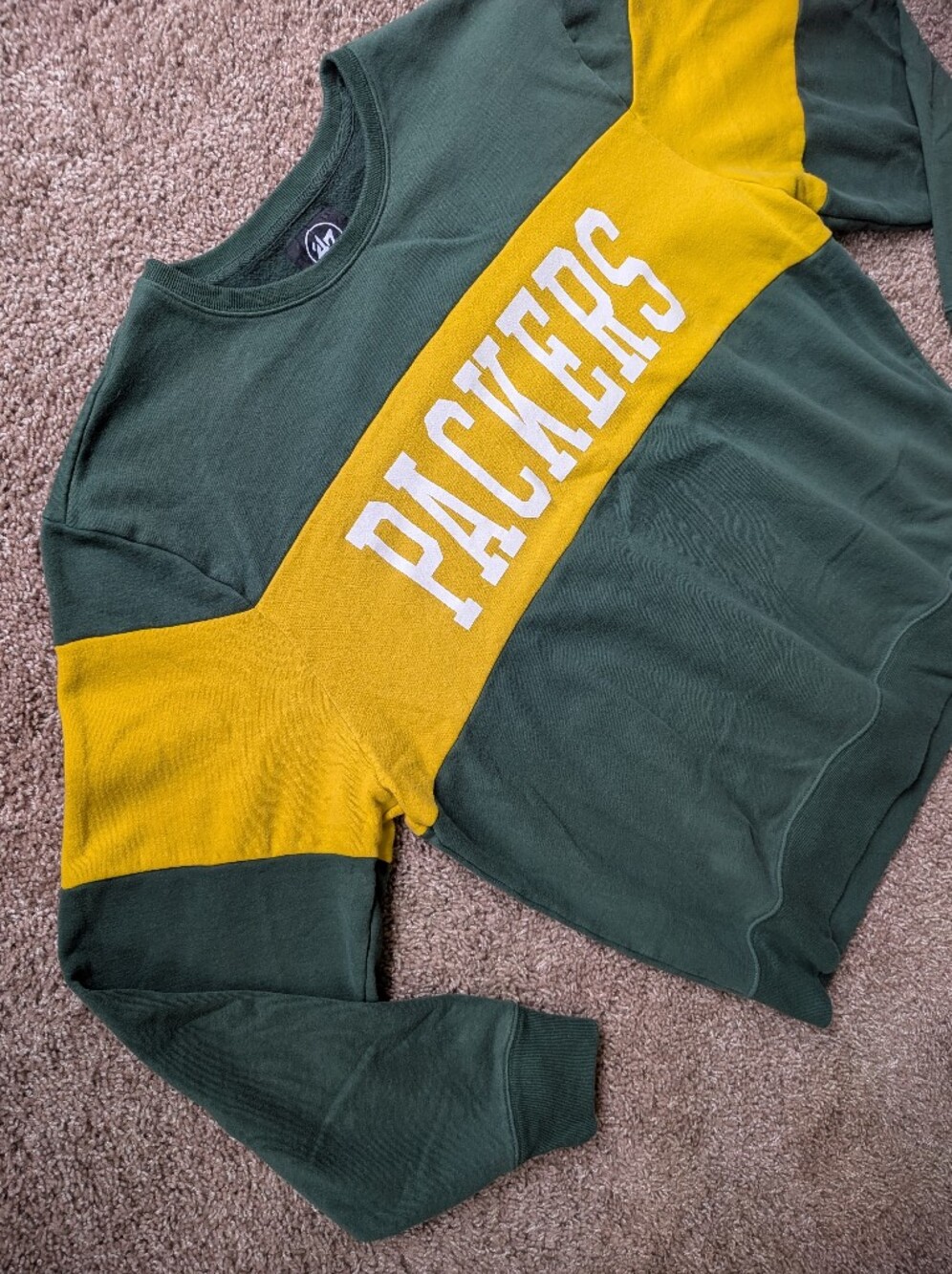 '47 Brand Green Bay Packers Crewneck Women's XXL - Picture 3 of 11